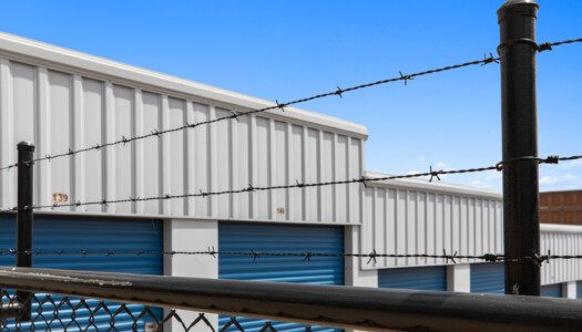 fenced perimeter of Storage Depot of Gainesville on Industrial Blvd in Gainesville, GA
